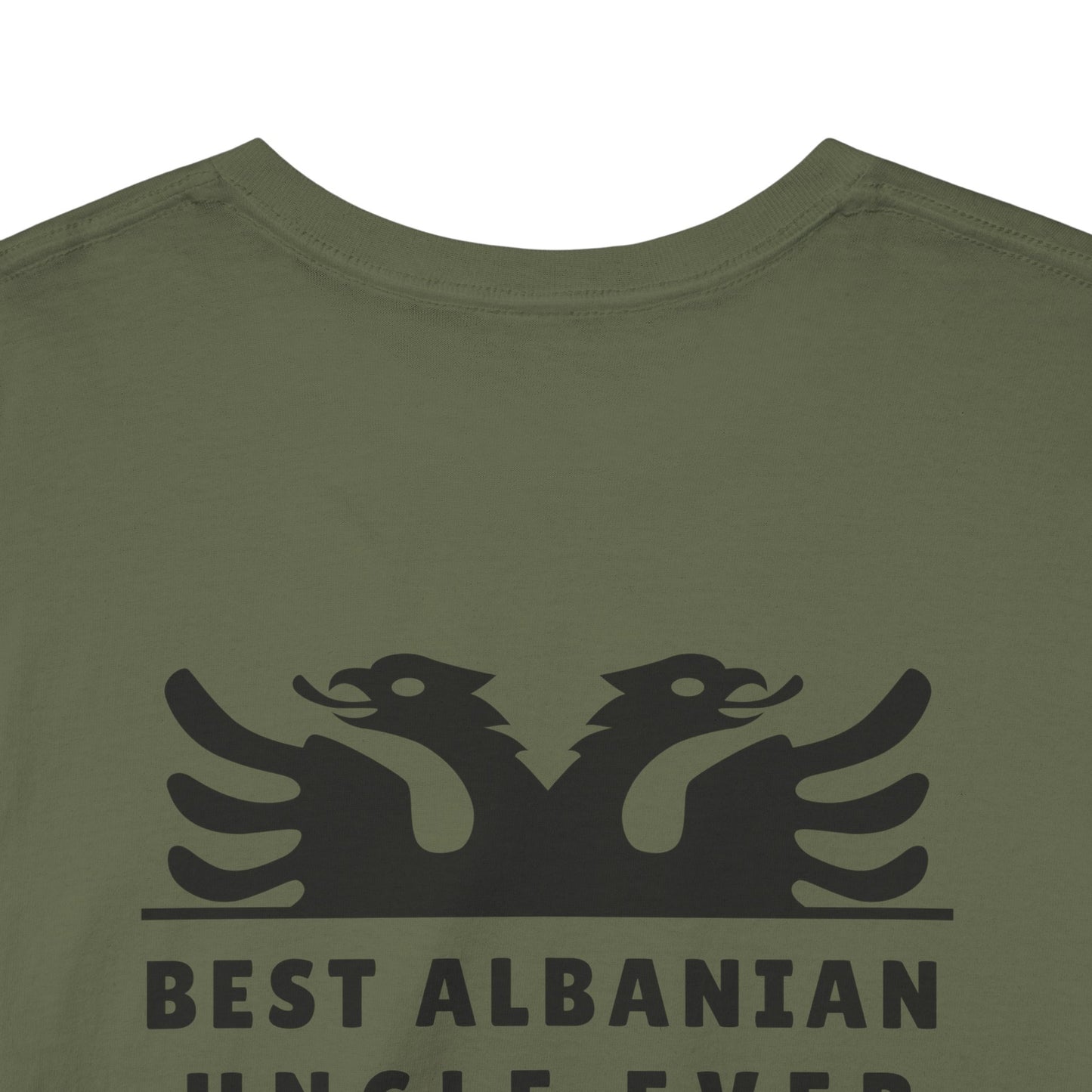 Best Albanian Uncle Ever – Heavy Cotton T-Shirt Family Hero | Proud Albanian | Everyday Comfort