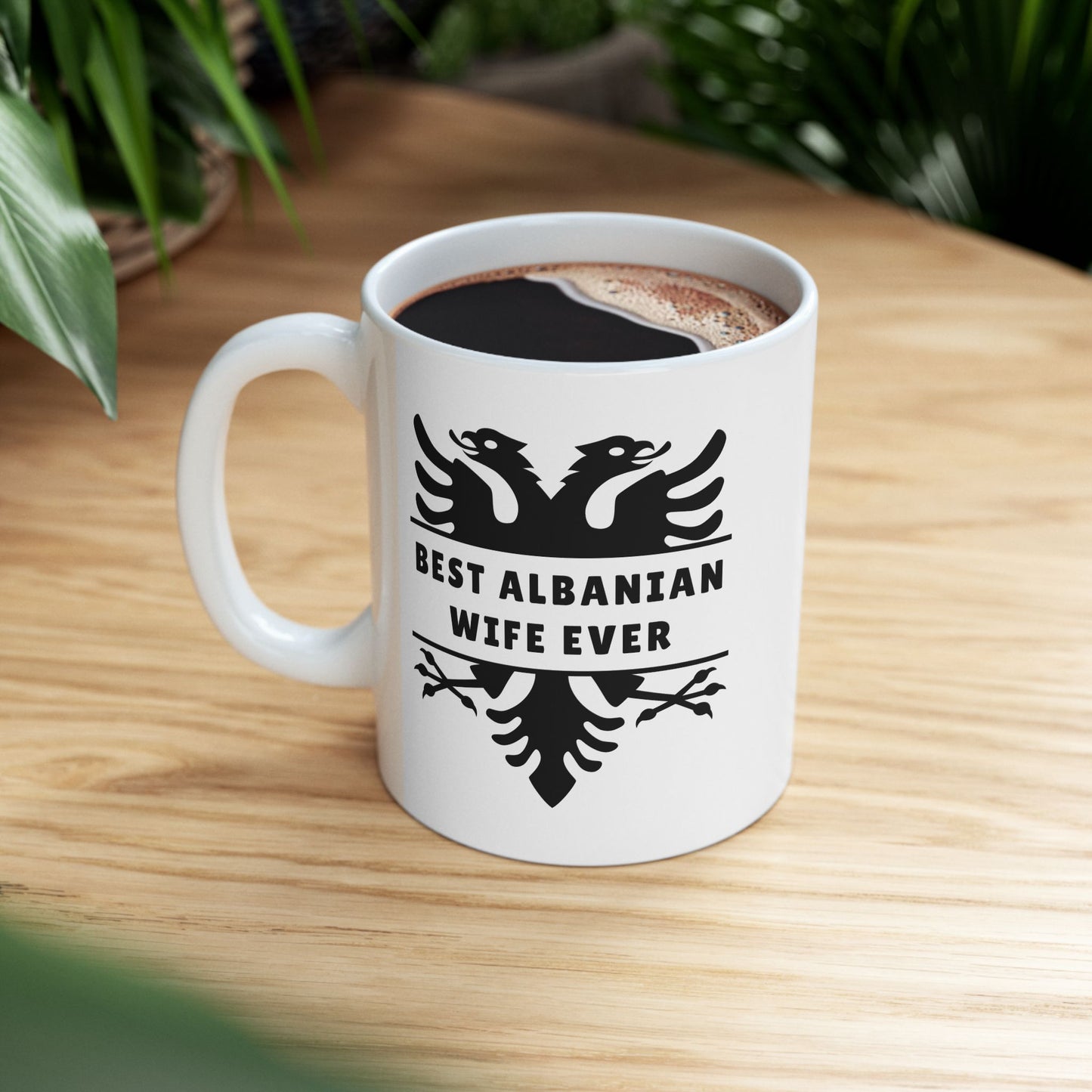 Best Albanian Wife Ever – 11 oz White Ceramic Mug Wifey Love | Albanian Beauty | Perfect for Everyday Moments