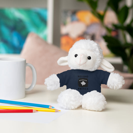 Kosovo Prince | 8" Plush Sheep with Personalized Tee – Soft & Gentle Gift for Boys & Toddlers