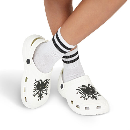 Albanian Eagle Kids’ EVA Foam Clogs – Lightweight Summer Shoes | Double-Headed Eagle Design for Proud Little Shqiptars