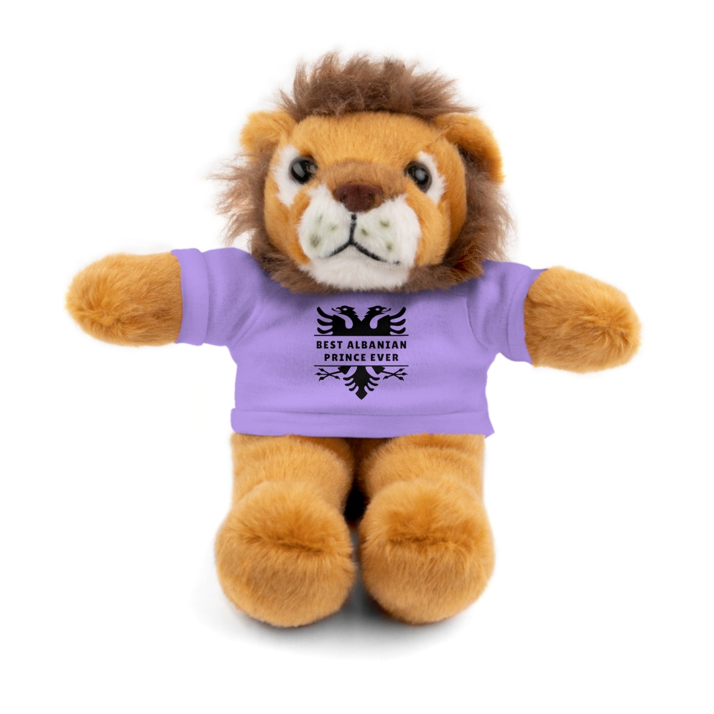 Best Albanian Prince Ever | 8" Plush Lion with Personalized Tee – Soft Stuffed Animal Gift for Kids & Toddlers
