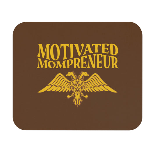 Albanian Eagle “Motivated Mompreneur” Mouse Pad – Sleek Desk Mousepad for Powerful Working Moms