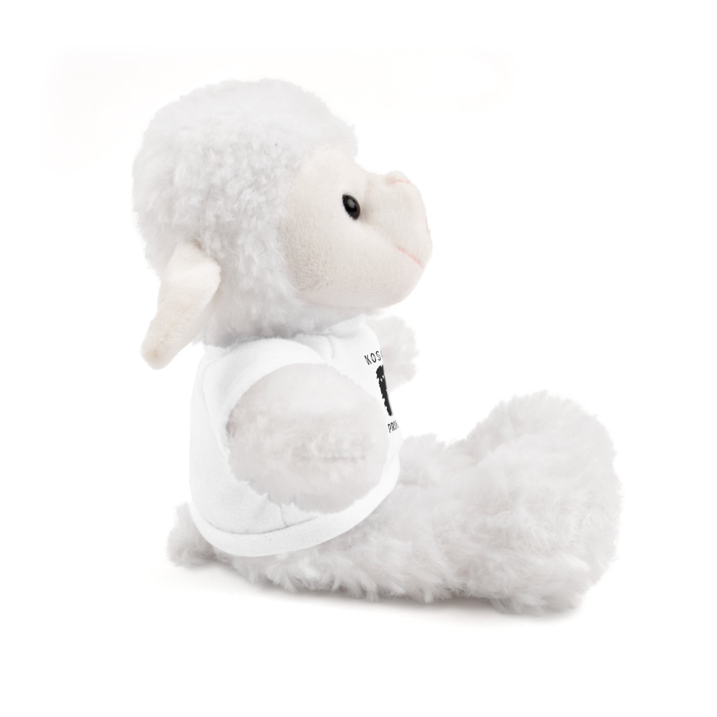 Kosovo Princess | 8" Plush Sheep with Personalized Tee – Soft & Sweet Gift for Kids & Toddlers