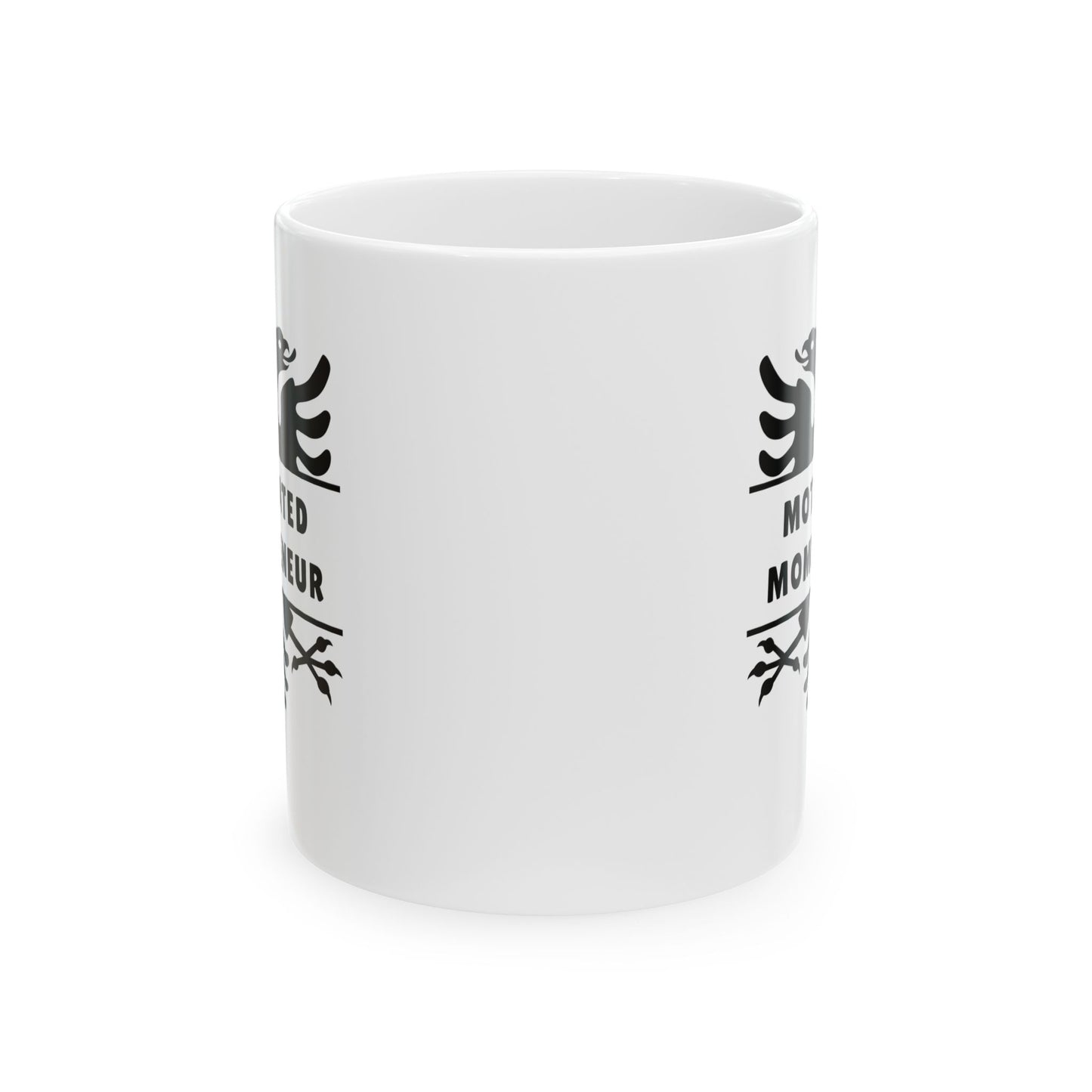 Motivated Mompreneur – Albanian Eagle Mug 11oz White Ceramic Coffee Cup | Bold Black Eagle Design | Empowering Gift for Albanian Women, Entrepreneurs, & Boss Moms