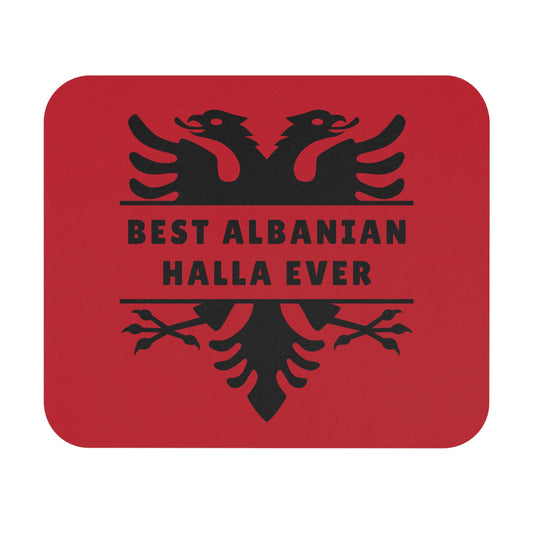 Best Albanian Halla Ever – Mouse Pad 9"x8" Eagle Design | Gift for Aunts, Desk Accessory, Cultural Office Decor, Thoughtful Family Present