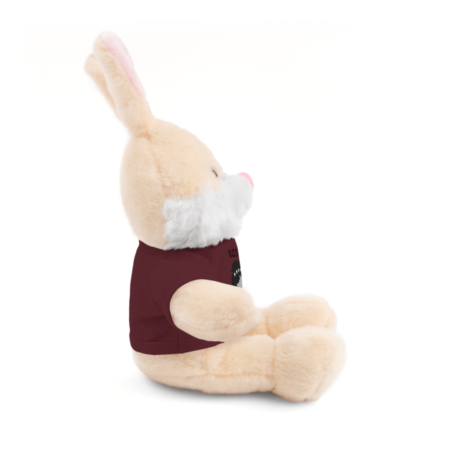 Kosovo Prince | 8" Plush Bunny with Personalized Tee – Soft & Adorable Gift for Boys & Toddlers