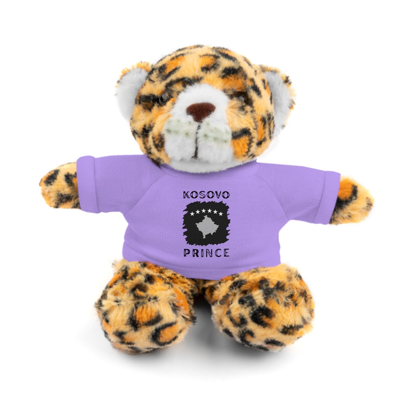 Kosovo Prince | 8" Plush Jaguar with Personalized Tee – Bold & Soft Gift for Boys & Toddlers