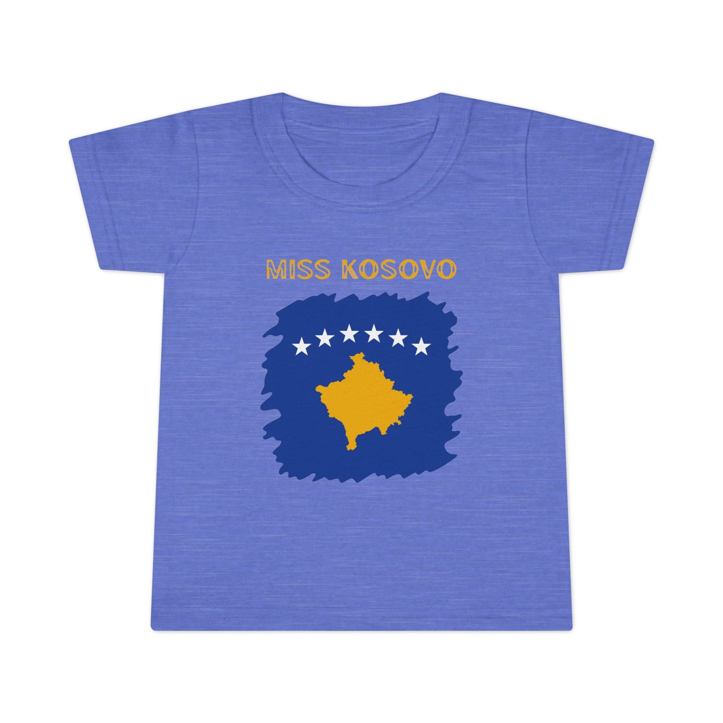 Miss Kosovo Toddler T-Shirt – Cute Kosovo Flag Tee for Little Girls | National Pride Summer Shirt & Gift Idea