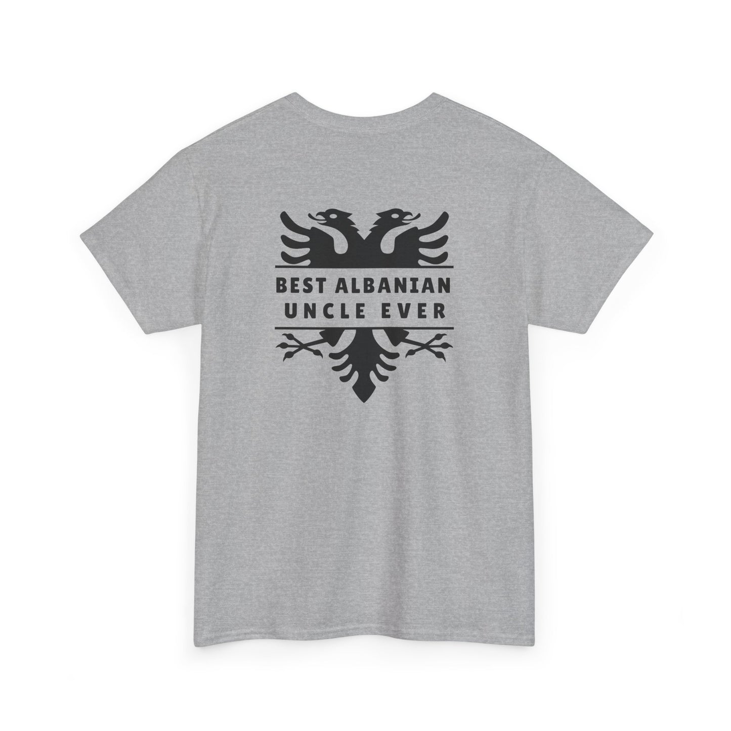 Best Albanian Uncle Ever – Heavy Cotton T-Shirt Family Hero | Proud Albanian | Everyday Comfort
